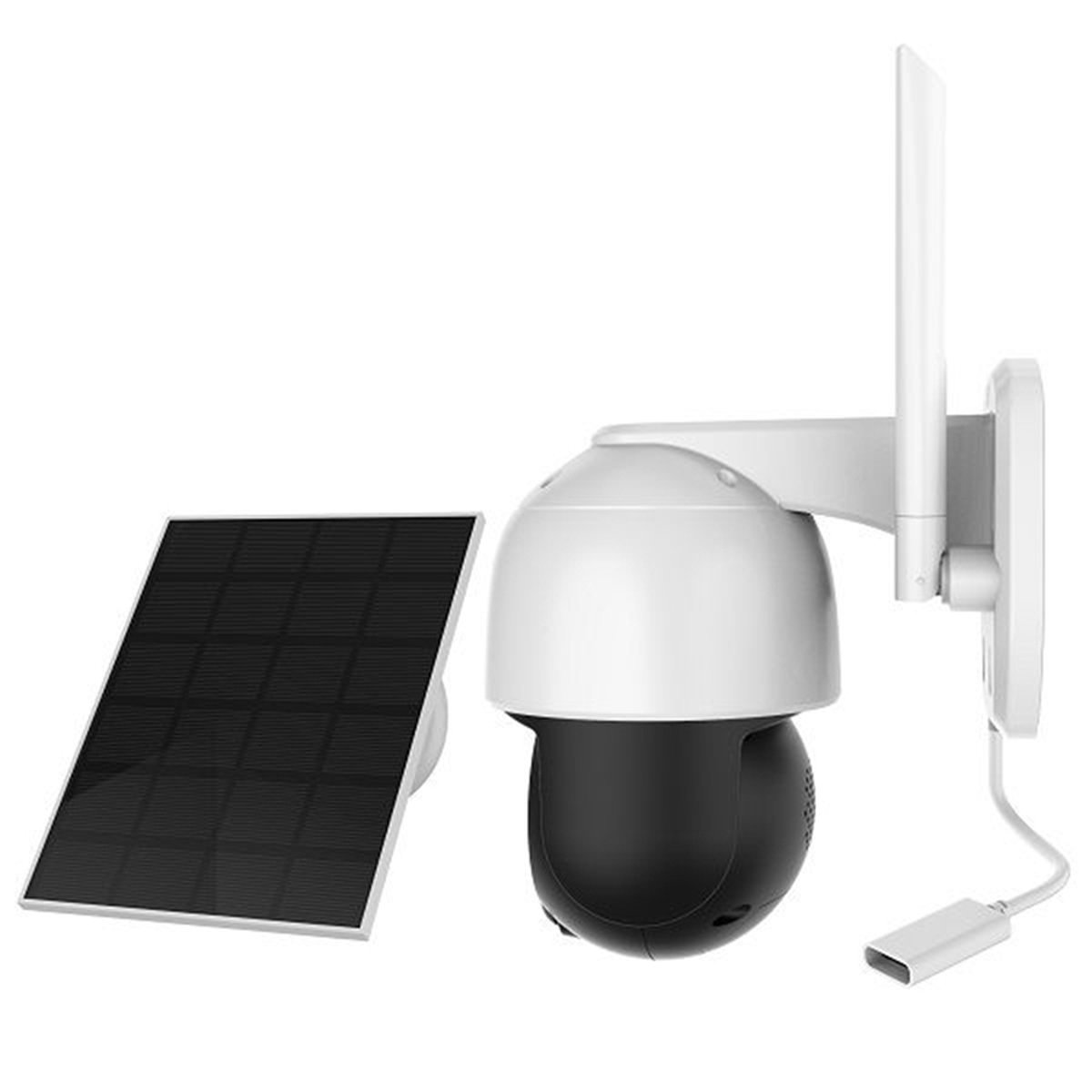 Foscam B4 IP Camera - 100% draadloze - 2K/4MP - Nachtzicht - Pan/Tilt - Zonnepaneel - Batterijcamera - Wit – foto 7