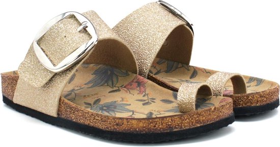 GOBY - Crème - Sandales pour femmes - Slippers - Haute qualité - Fait main - Taille 39