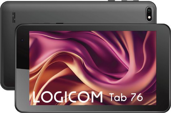 Logicom Tablet 76 - WiFi - 16GB - 2GB RAM - 7 Inch - Android 13 Go Edition - Bluetooth - Zwart
