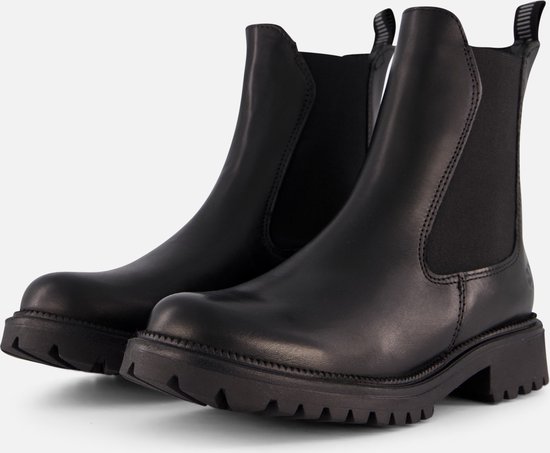 Tamaris Chelsea boots zwart Leer - Dames - Maat 37 | bol