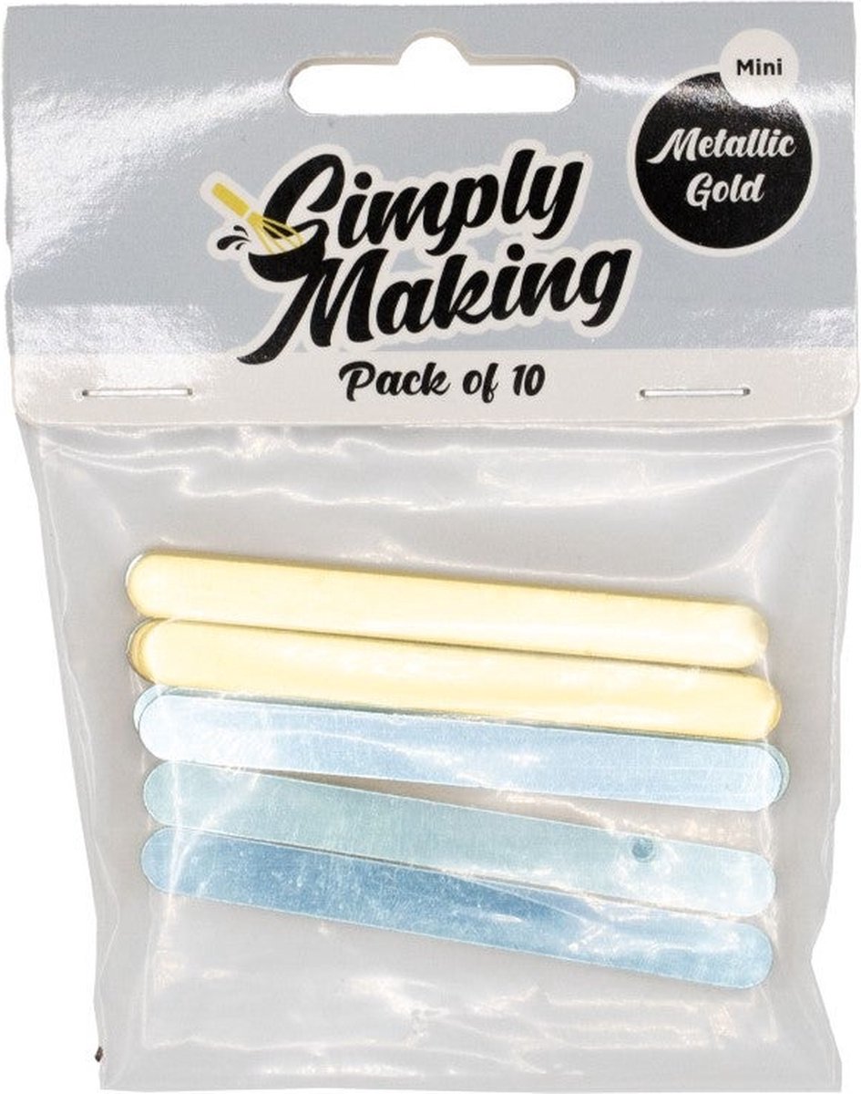 Simply Making Cakesicle Sticks Glanzend Goud 76mm pk/10