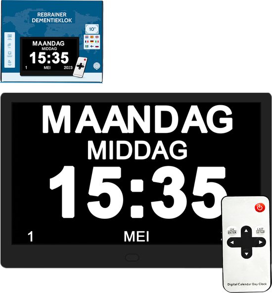 Lifeshift Dementieklok met XXL beeldscherm