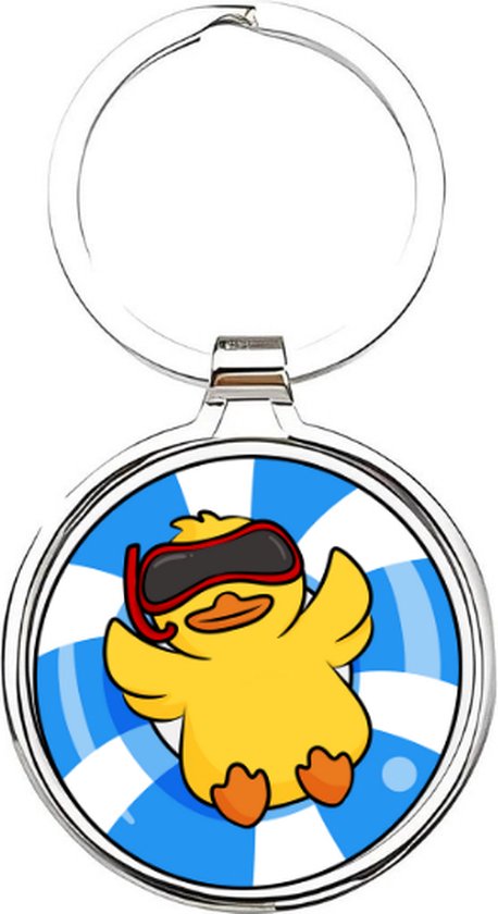 Akyol - Eenden Sleutelhanger - eend - Dierenliefhebbers - Badeend - duck - baby eend - kuikentje - vogel - sleutelhanger voor de dierenliefhebber - vijverdier - huisdier - boerderijdier - 4 x 7,5 CM