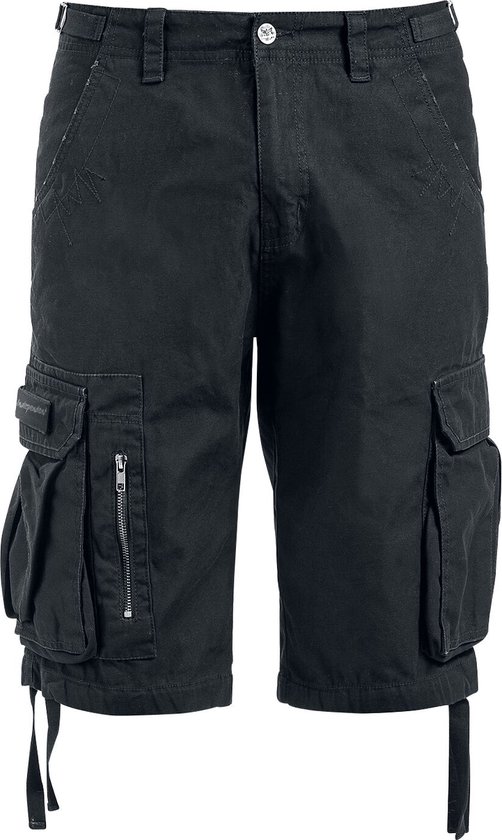 Stone Island Broken Twill korte broek met steekzakken • Zwart • de