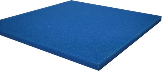 Blauw aquarium filter schuim van 50x50x2CM