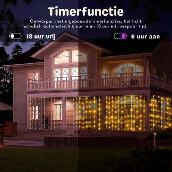 LakiHomi Ledstrip op batterijen, 2 m, 60 leds, warmwit, werkt op batterijen, met timer, kerstdecoratie, kastverlichting, slaapkamer, thuis, kasten, feestdecoratie