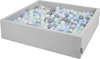 1000 gris clair : gris perle-transparent-bleu bébé-menthe