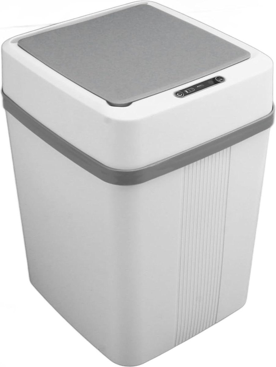 Automatische bewegingssensor vuilnisemmer - 12 liter - waterdicht - contactloos - USB-oplaadbaar