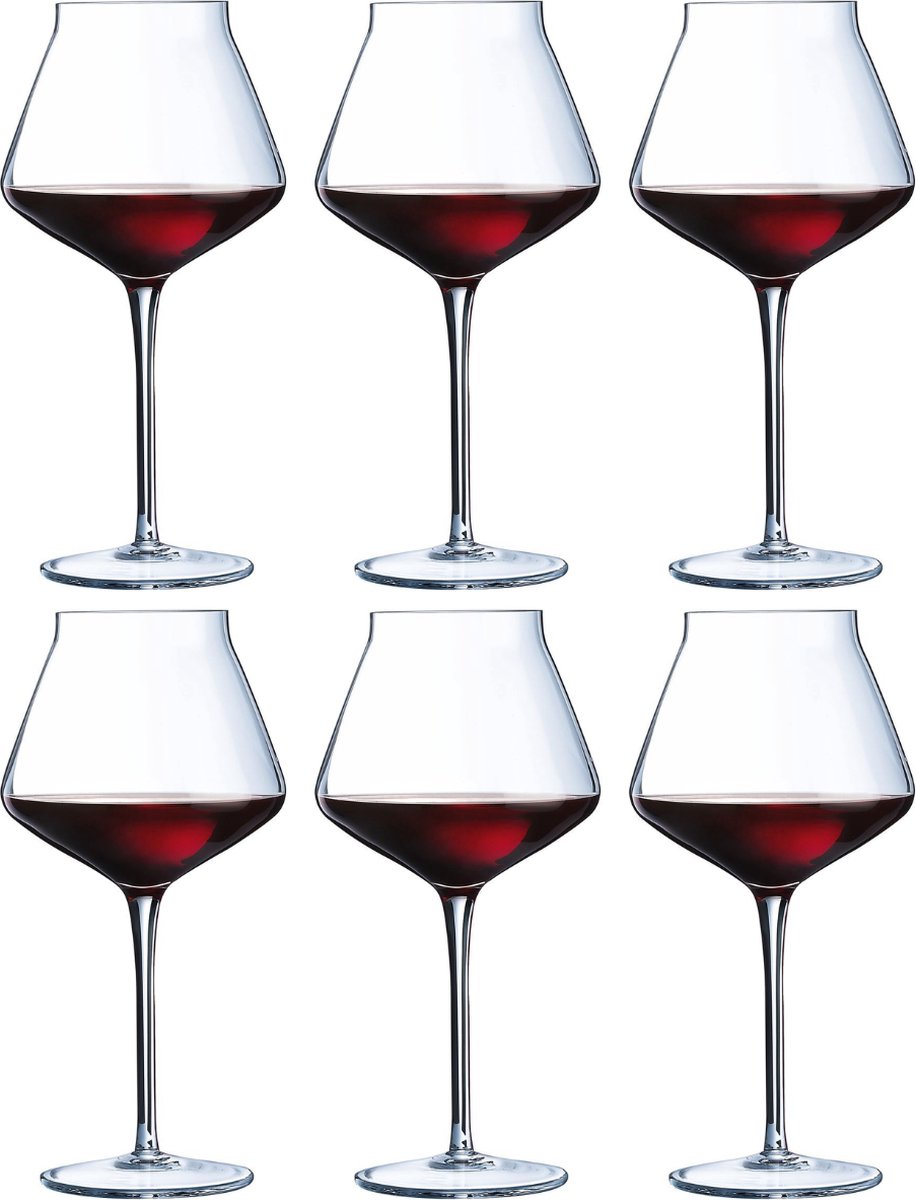 Chef & Sommelier Reveal Up Wijnglazen - 550ml - Kristalglas - Ultra Transparant en Resistent - 6 Stuks