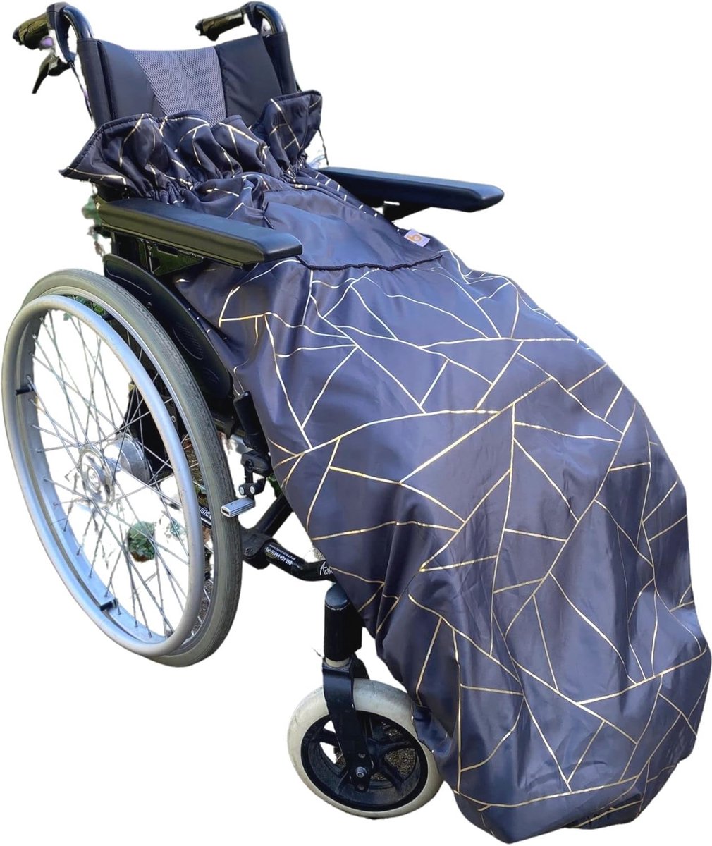 Goedkoopste Waterdichte rolstoelhoes met fleece voering | Universele pasvorm voor rolstoelen | Eenvoudige montage | Warmte en comfort voor volwassenen