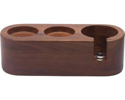 Tamperstation voor Koffie - Handmatige Houten Tamperhouder met Antislip Ontwerp