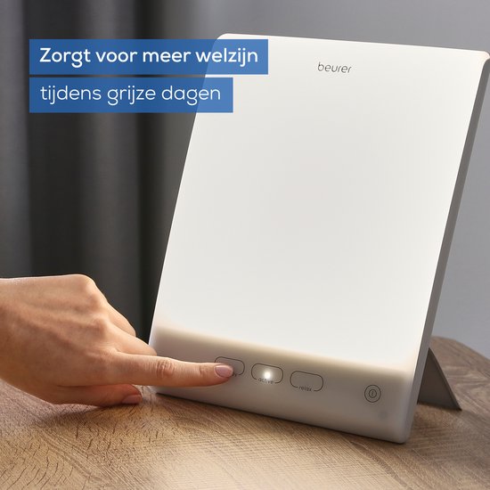 Beurer TL 45 Perfect Day Daglichtlamp – Lichttherapielamp 10.000 Lux – 3 Kleurtemperaturen (Therapie, Actief, Relax) – Natuurlijk Licht bij Winterdip – Compacte Daglichtlamp voor Thuis & Bureau – UV-vrij – Medisch Gecertificeerd – 3 Jaar Garantie
