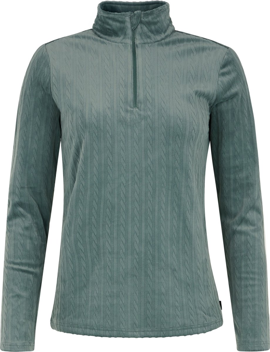 Protest PRTGail Skipully Dames Fleece 1/4 rits Evergreen