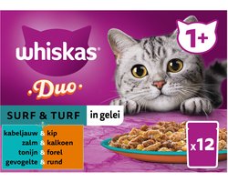 Whiskas Duo Adult Surf & Turf in Gelei Multipack 12 x 85 gr