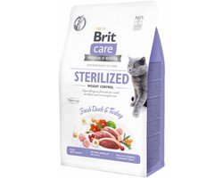 Brit Sterilized Weight Control Eend&Kalkoen - Kattenvoer - 400 g