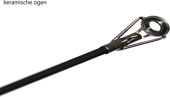 Telescopische luxe vishengel van Improducts - vis hengel is 210 cm (2.10M) lang en van Carbon super licht en zeer sterk en ook geschikt voor KARPER EN ZEEVIS. — afbeelding 3