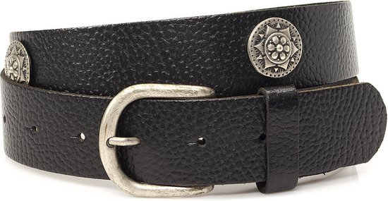 Ceintures Thimbly Ceintures Pantalons Femme Cuir Zwart 85 cm