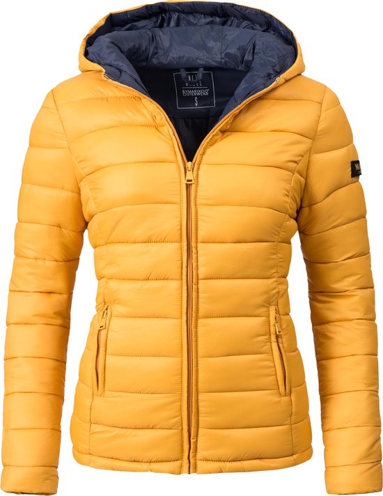 Élégant et chaud Marikoo Lucy - Veste - Veste intermédiaire pour femme - Imperméable - Automne / Hiver - Jaune - M