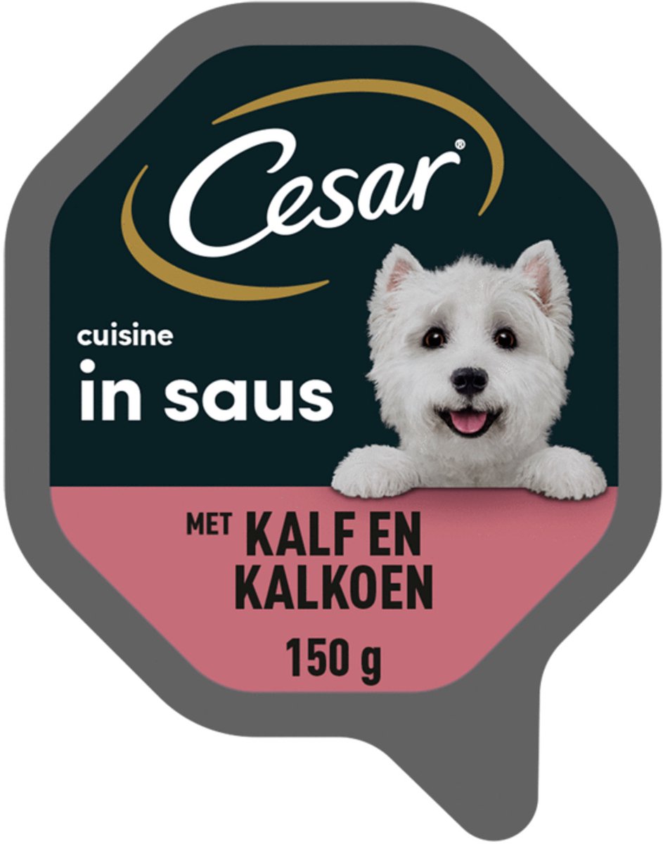 Cesar Cuisine in Saus Kuipje Kalf en Kalkoen 150 gr