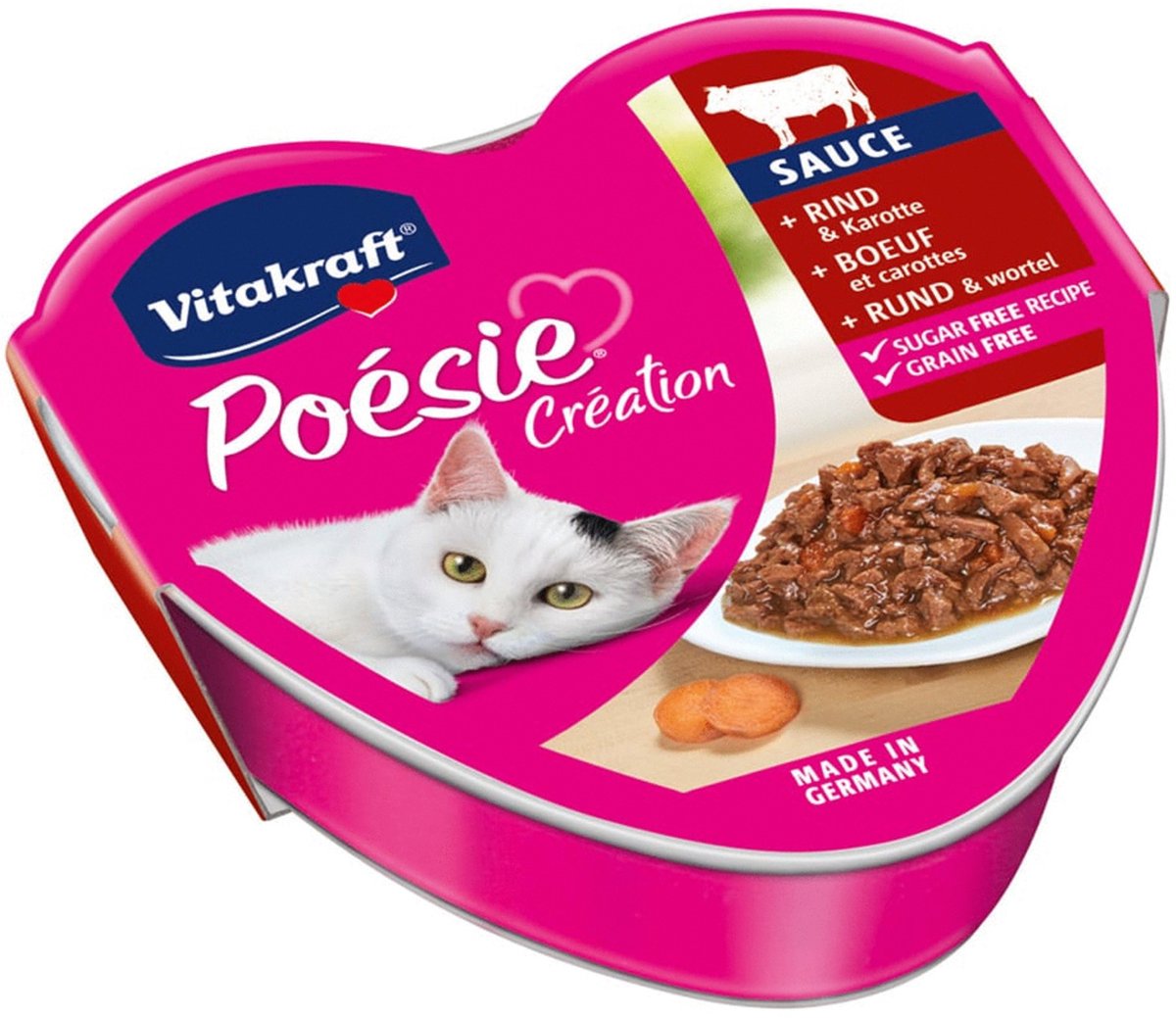 Vitakraft Kattenvoer In Saus Rund - Wortel 85 gr