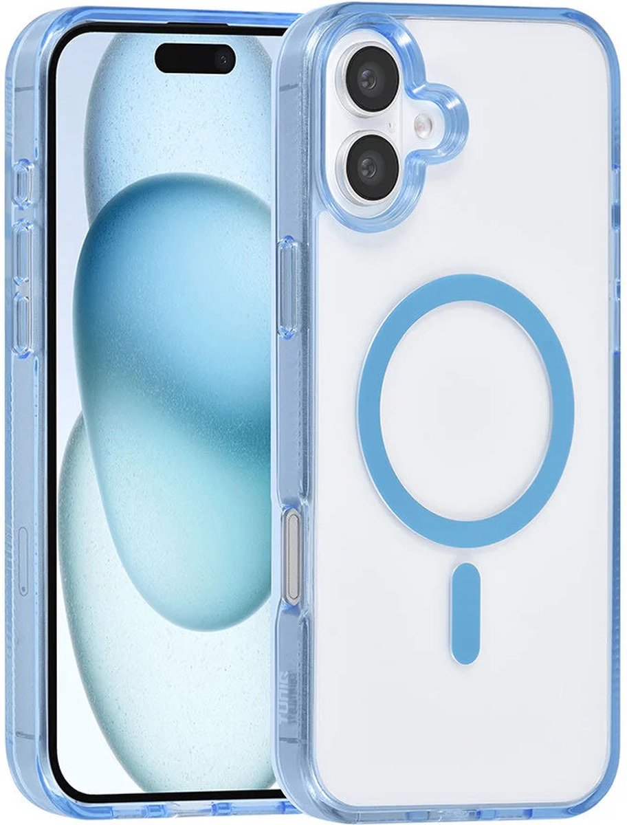 Back cover case - Magsafe silicone Hoesje Geschikt voor: iPhone 16 - Blauw