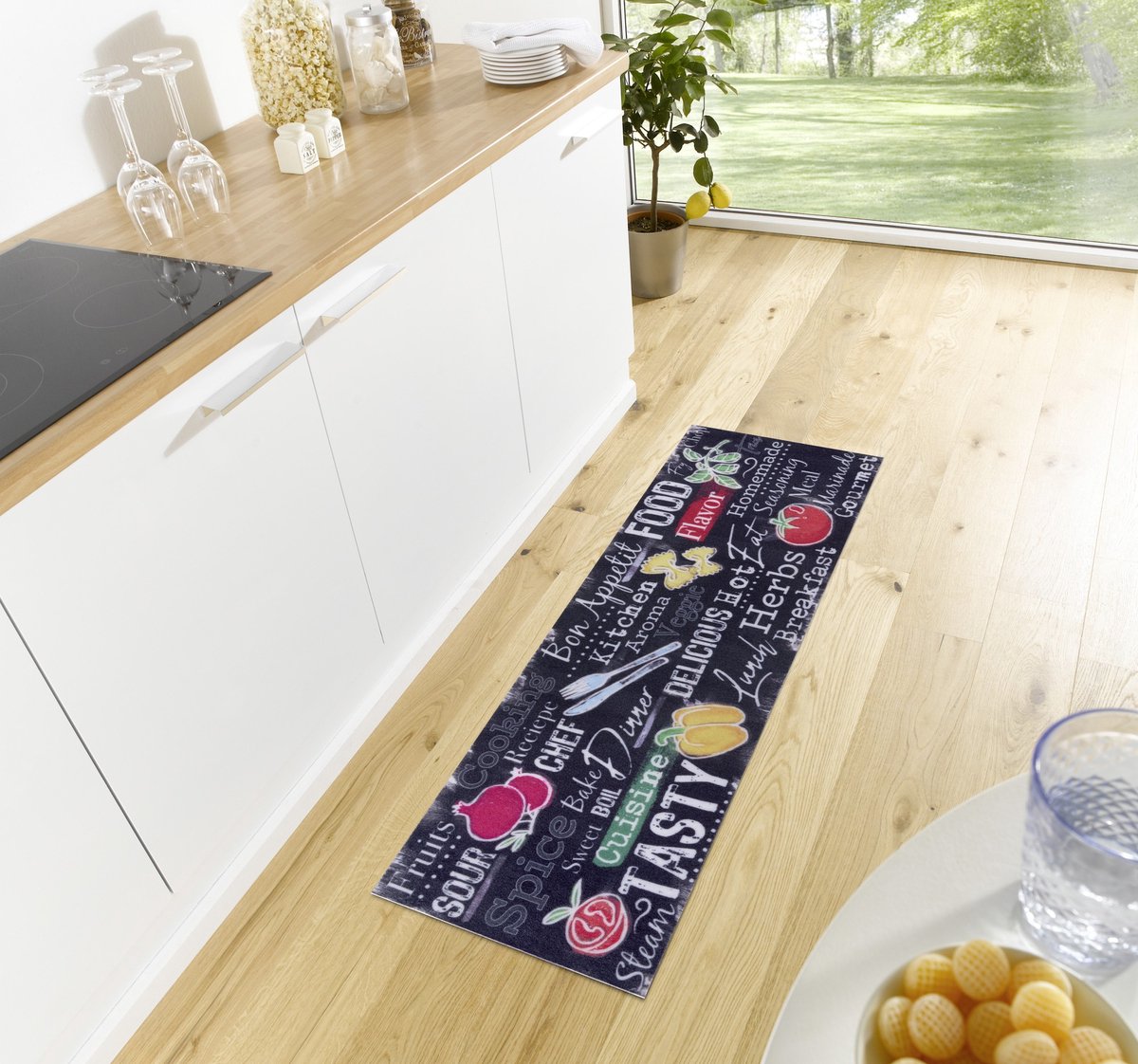 Flycarpets Loper - Food - Multi 50x150 cm
