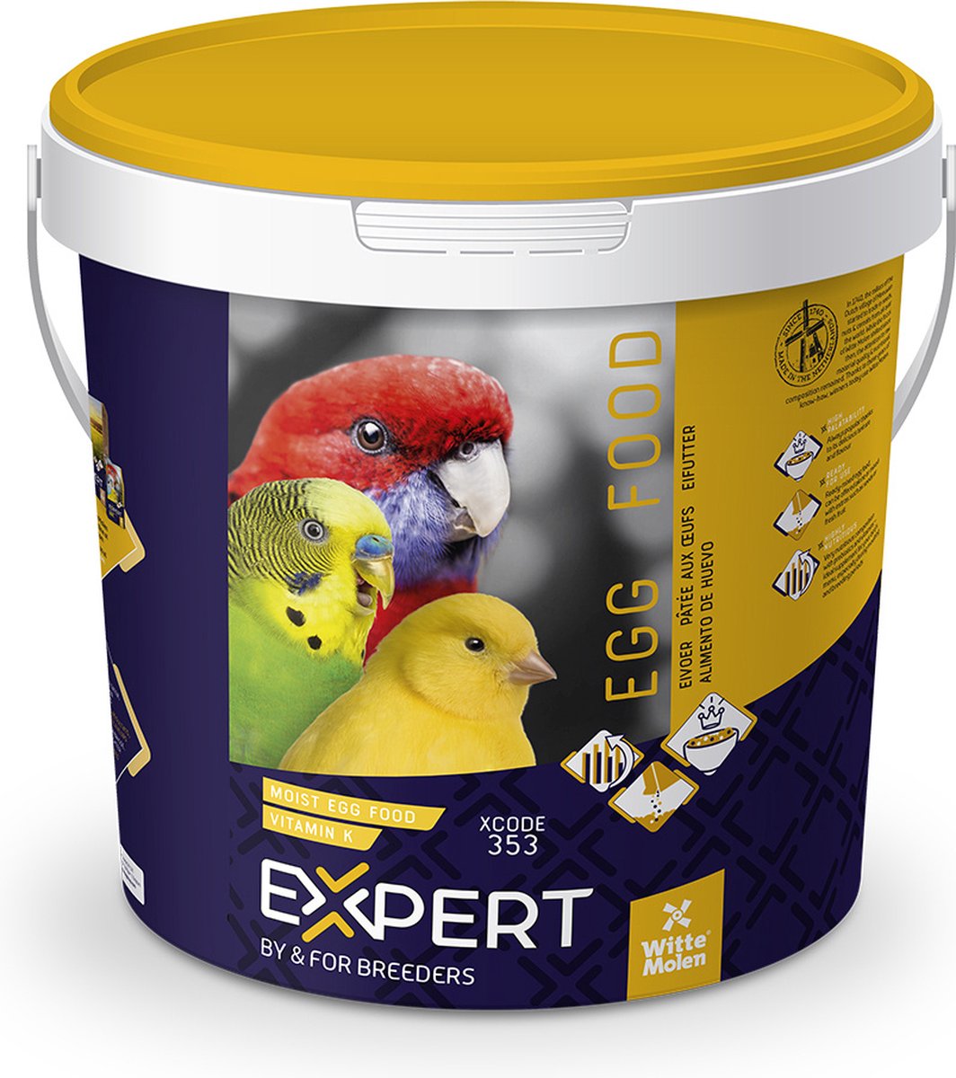 Expert eivoer vitamine K - Eivoer - Vogelvoer - Oranjekaakje (Estrilda melpoda) - Gouldamadine (Chloebia gouldiae)