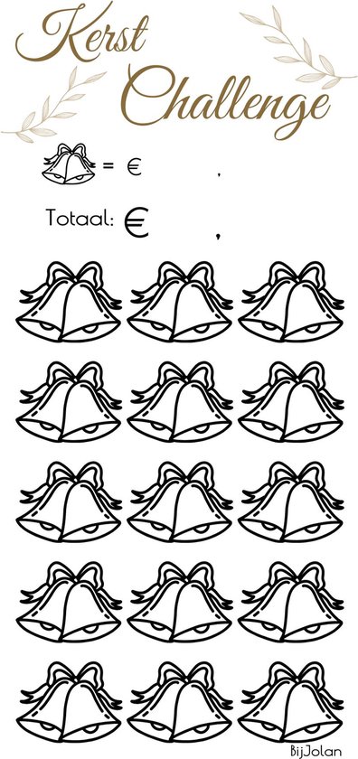 003 Cash Stuffing Challenge Kaarten - 10 stuks - Gelamineerd - BijJolan - Budgetplanner - Spaar Challenge kaarten