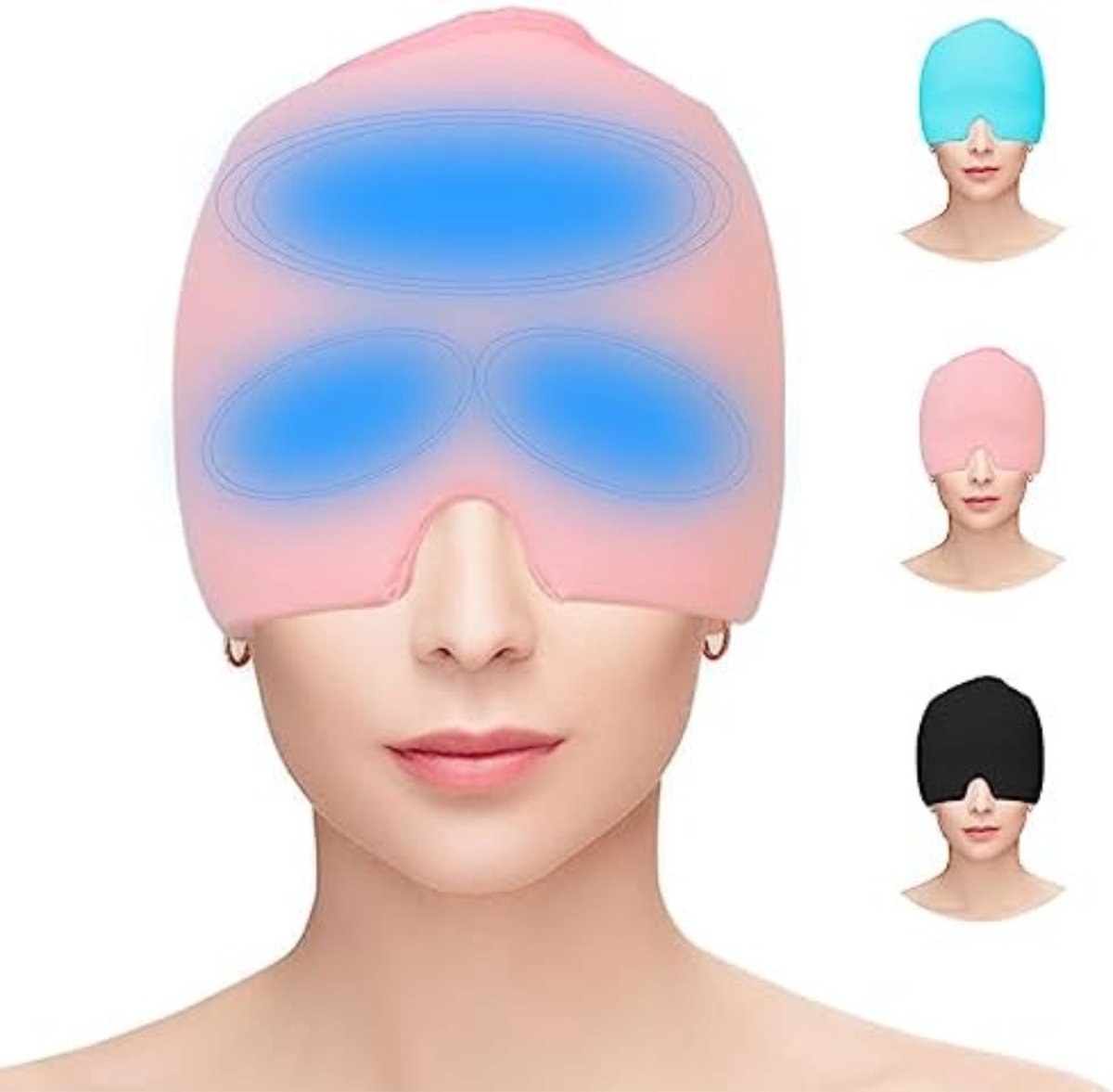 Goedkoopste Solacis Migraine muts - Migraine masker - Hoofdpijn masker - Warmte en koude therapie - Herbruikbaar - Anti migraine - Must have tijdens hoofdpijn!