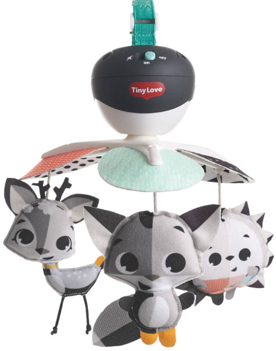 Tiny Love take along muziekmobiel - magical tales - zwart/wit