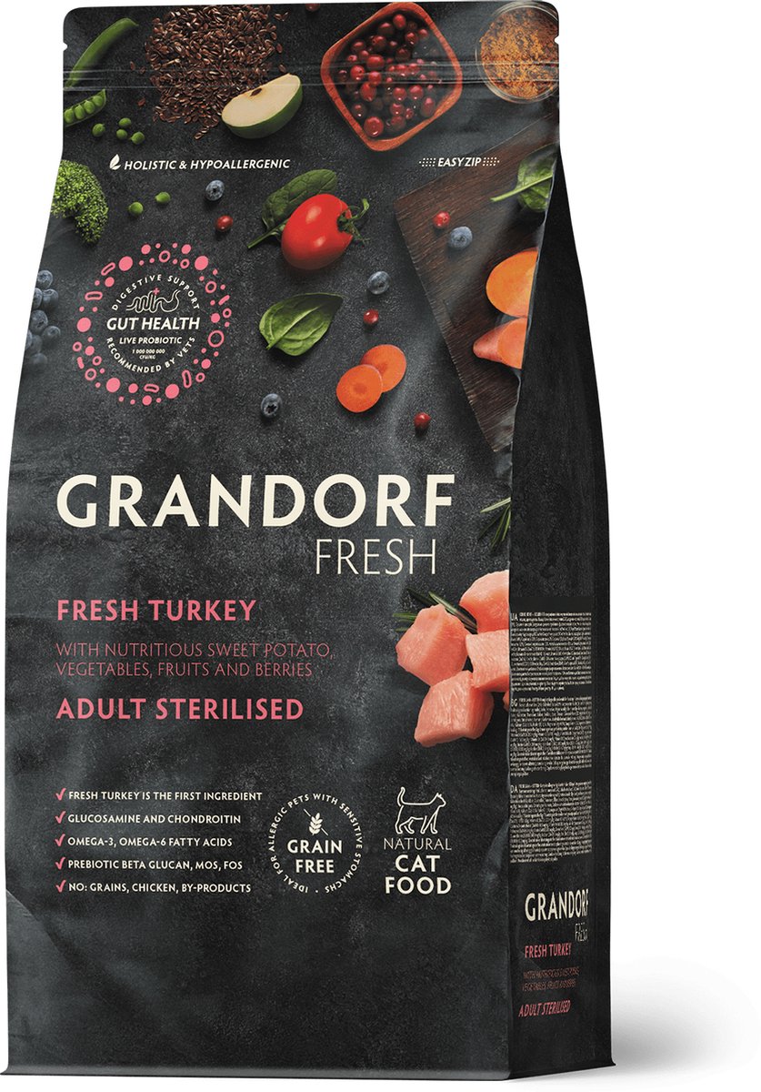 Grandorf Fresh Sterilised Adult - Kalkoen - 2 kg