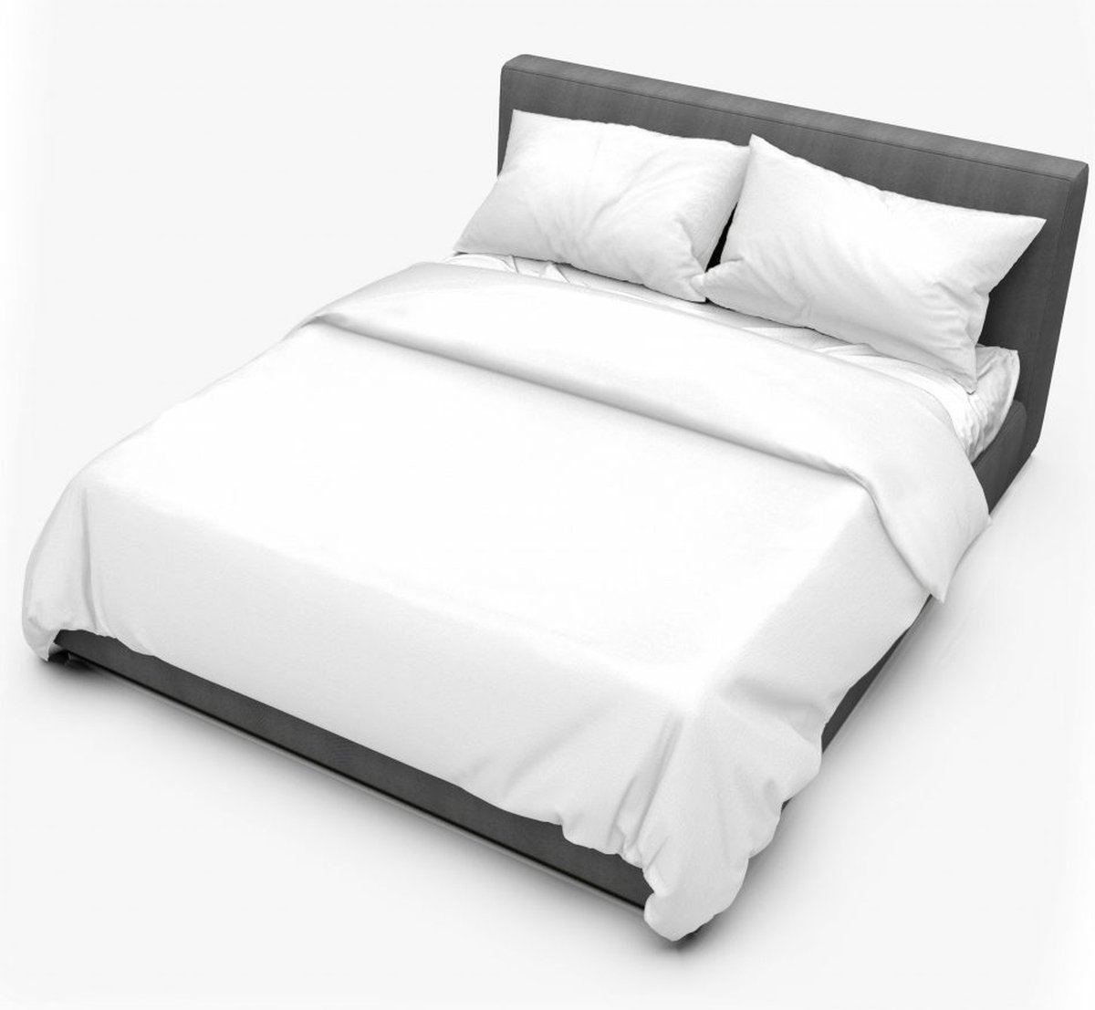 Dream Sheets Marrakesh - Dekbedovertrek 200 x 200/250 - Katoen Satijn - Tweepersoons - Winter White - Wit