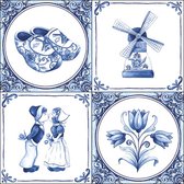 Ambiente - Servetten - Papier - Delfts Blauw - 33 x 33 cm