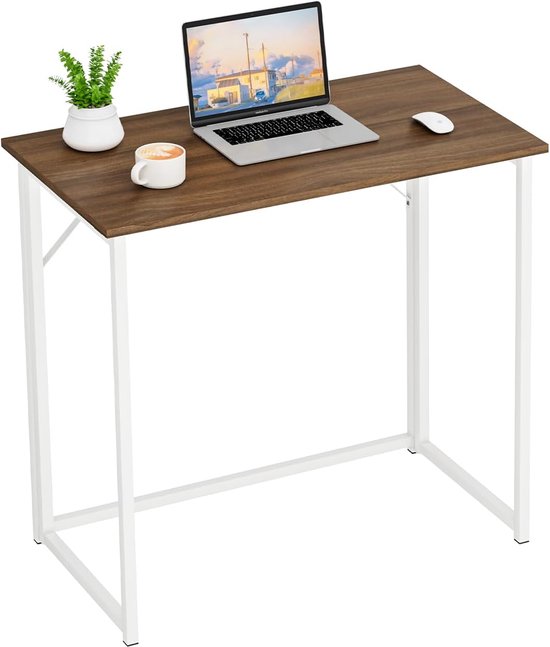 COSTWAY Klaptafel, klein laptopbureau, geen montage nodig, ruimtebesparende