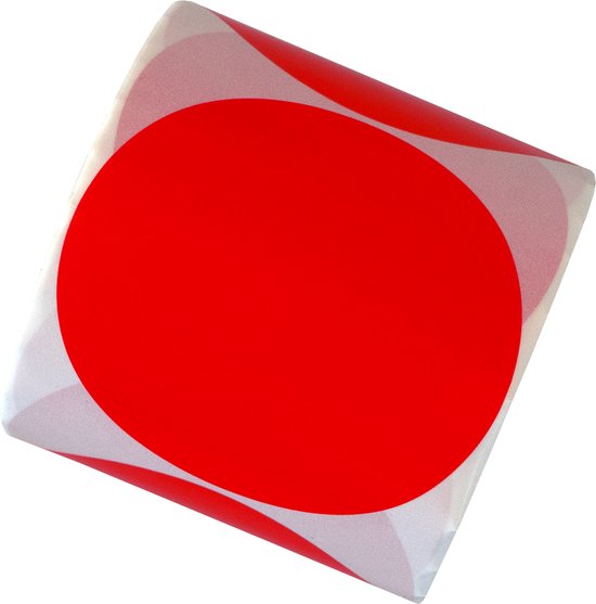 Magneet Sticker Rond Rood 500 Etiketten Rond Rood 80 mm op Rol - Sluitzegel - Markeringspunten ...