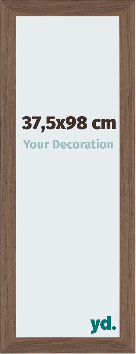 Your Decoration - Fotolijst 37,5x98 cm - MDF - Walnoot Donker - Mura