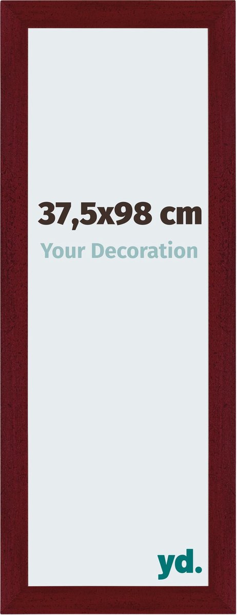 yd. Your Decoration - Fotolijst 37,5x98 cm - MDF - Wijnrood Geveegd - Mura
