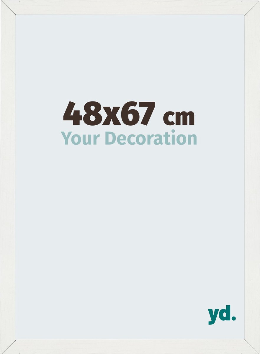 yd. Your Decoration - Fotolijst 48x67 cm - MDF - Wit Geveegd - Mura