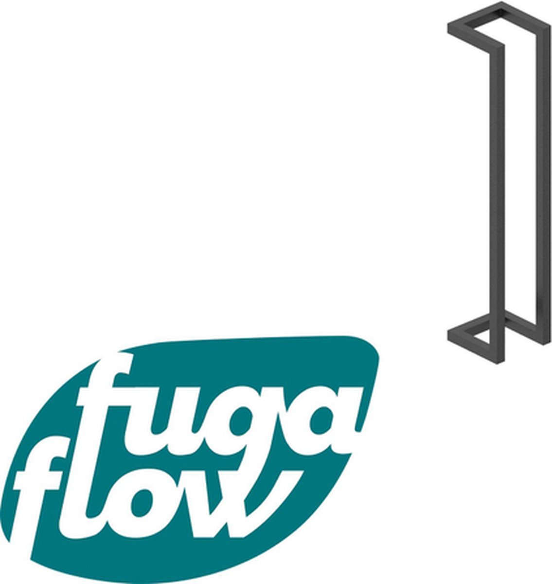 FugaFlow Efficiente Acces Handdoekrek - 60x12.5x12.5cm - mat zwart