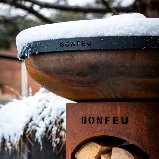 BonFeu BonBiza Deksel Ø80 cm - Deksel voor Vuurschaal - Gemaakt van Zwart Staal van BonFeu — afbeelding 3