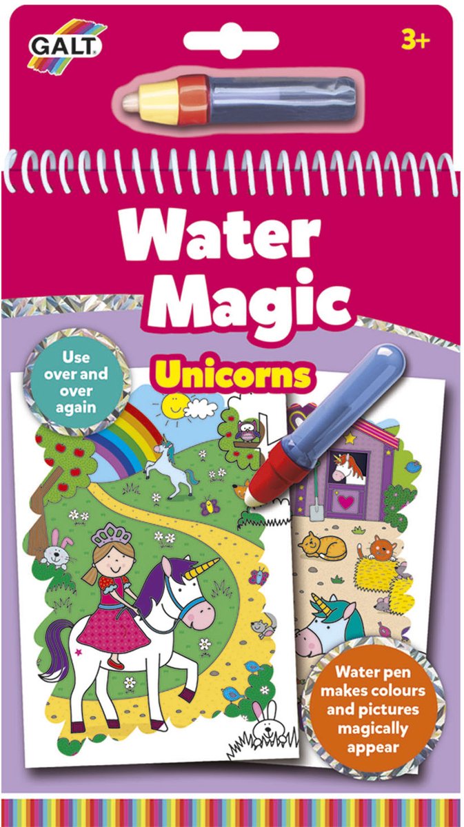 Galt Waterkleurboek Water Magic Eenhoorn - Kleurboek — afbeelding 8