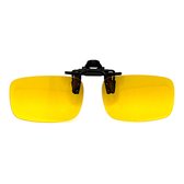 LOUD AND CLEAR® - Nachtbril - Overzetbril - Clip On Bril - Opzetbril - Auto - Opklapbaar - Gepolariseerd - Inclusief Case
