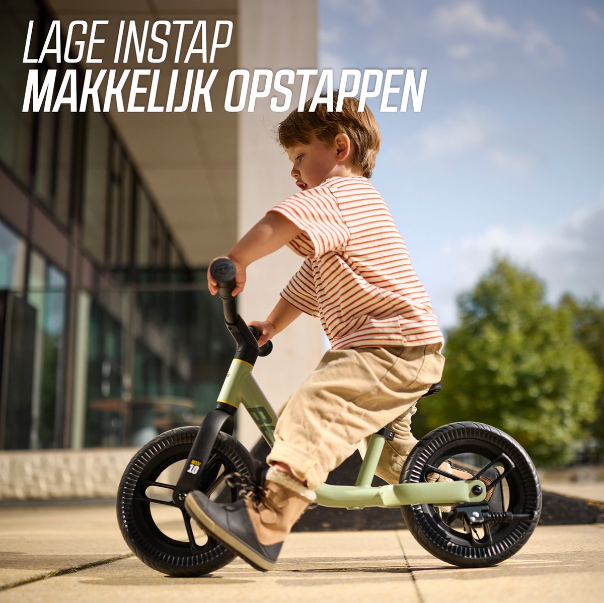 BERG MOOV10 Loopfiets - 2+ jaar - 10 inch - Lichtgewicht - Anti-lek EVA Banden - Verstelbaar Stuur en Zadel - Groen — afbeelding 8