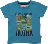 Minymo jongens T-shirt -  car - blauw - Maat 68