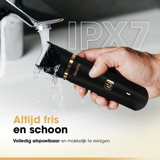 Gruttz Baardtrimmer Mannen v2 - Waterbestendig - Trimmer Baard en Lichaam - Scheerapparaat Mannen