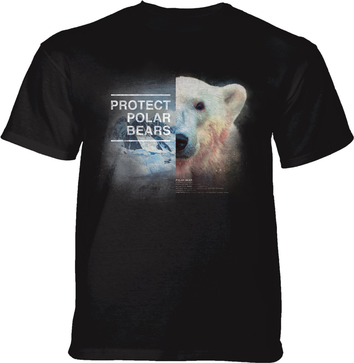 T-shirt Protect Polar Bear Black M
