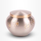 Dieren Urn Hond Kat Klein 500 ml Zilverkleurig Goudkleurig - Dieren Urn voor As Crematie - Urn Hond - Urn Kat