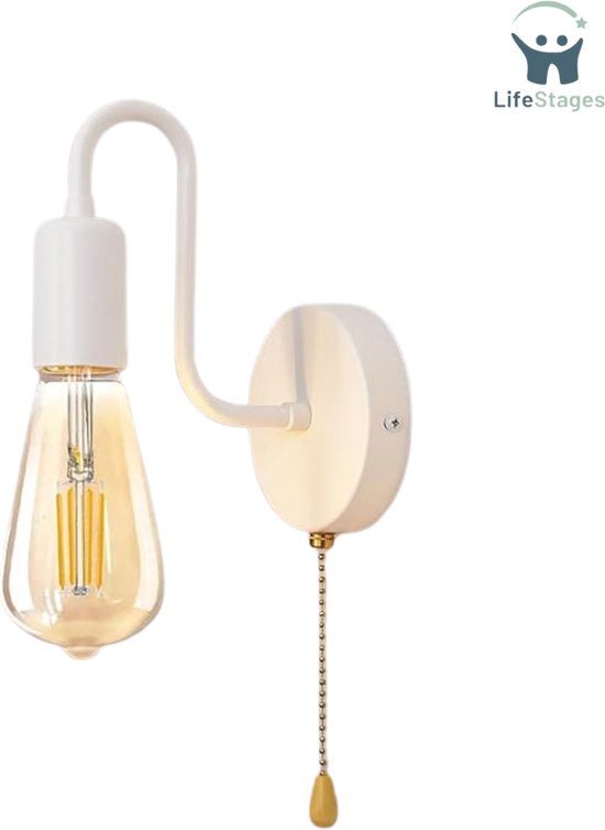 LifeStages - Wandlamp Binnen met Snoer - Binnen Wandlamp met Schakelaar