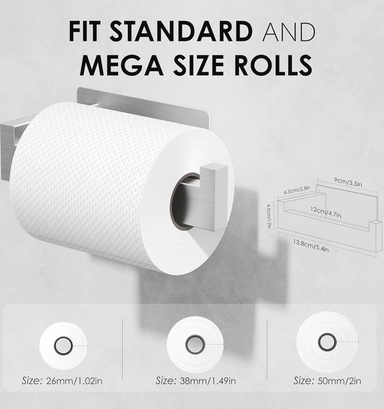 YUET Toiletrolhouder Papierhouders Dispenser Wandmontage YUET Toiletrolhouder Papierhouders Dispenser Wandmontage