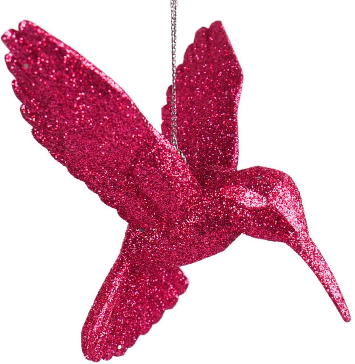 Kerstornament met 3,5 inch Hummingbird design, afmetingen 5x5x10 cm, Merkloos.